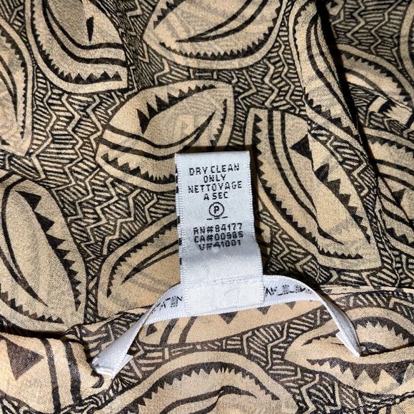 Diane Von Furstenberg Silk Tie Neck Tie Detail Sleeveless Print Top Halter Long - Picture 12 of 12